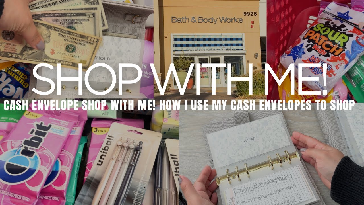 Shop With Me | How I Shop Using the Cash Envelope System | Bath & Body Works, Target