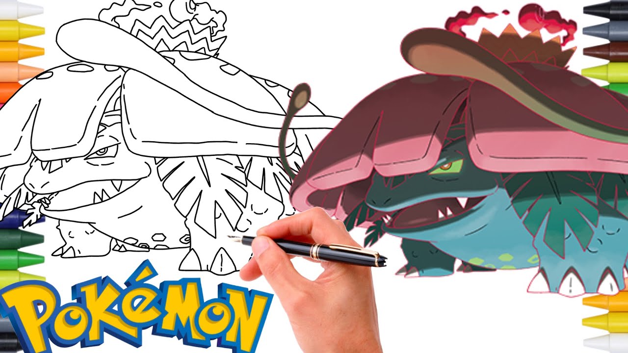 Comment Dessiner LE POKÉMON FLORIZARRE GIGAMAX (Gigantamax Venusaur) ! | Pokemon Gigamax