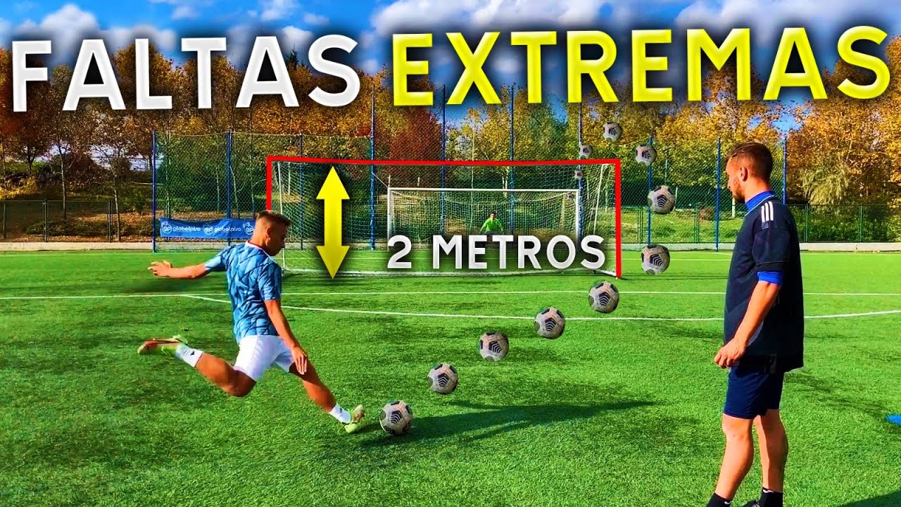 FALTAS EXTREMAS *BARRERA +2M * Retos de Fútbol con Jugador Profesional del Getafe