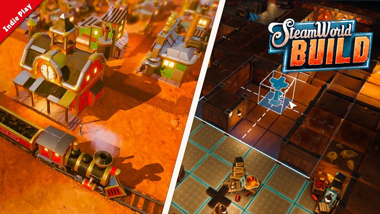 Construction de Ville Mini&egrave;re &agrave; Deux Niveaux, Surface et Souterrain - SteamWorld Build (FR)