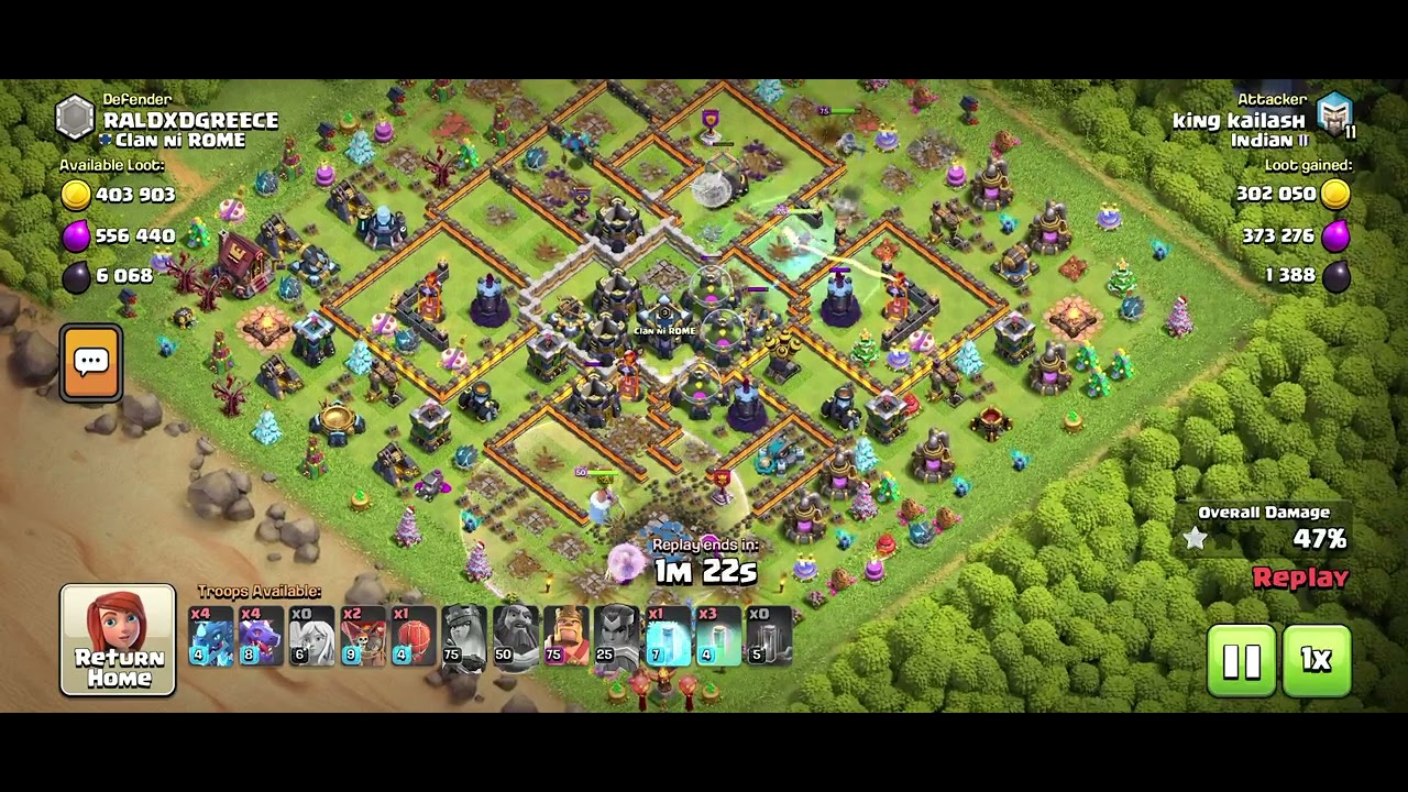 TH13 whole base clear only with Heros New coc attack strategy 