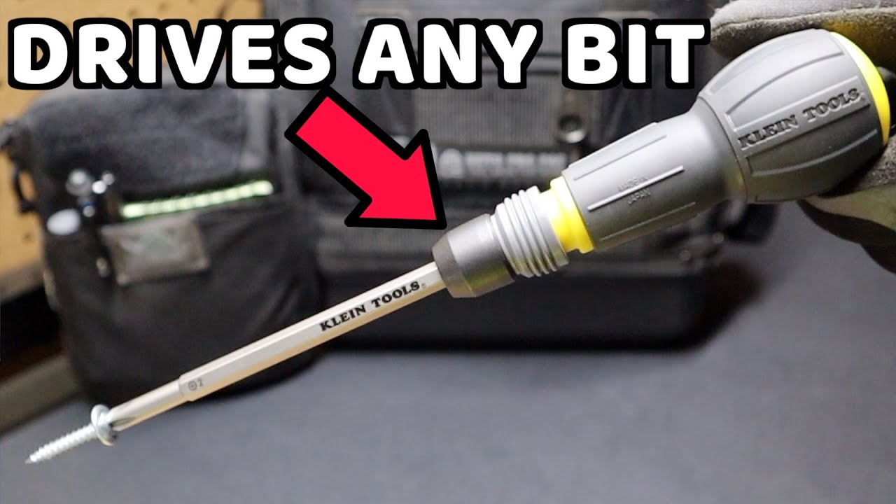 NEW Klein Tools Ball Grip Screwdriver | Fastbit Tru-Grip Screwdriver | 32960A