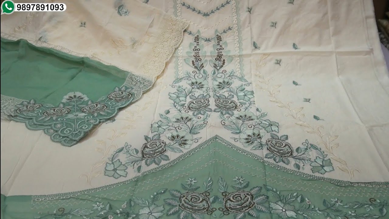 09-02-25 | Premium Cotton Embroidery & Chikan Boring Luxury Suits | Export Quality For VIP Costumers
