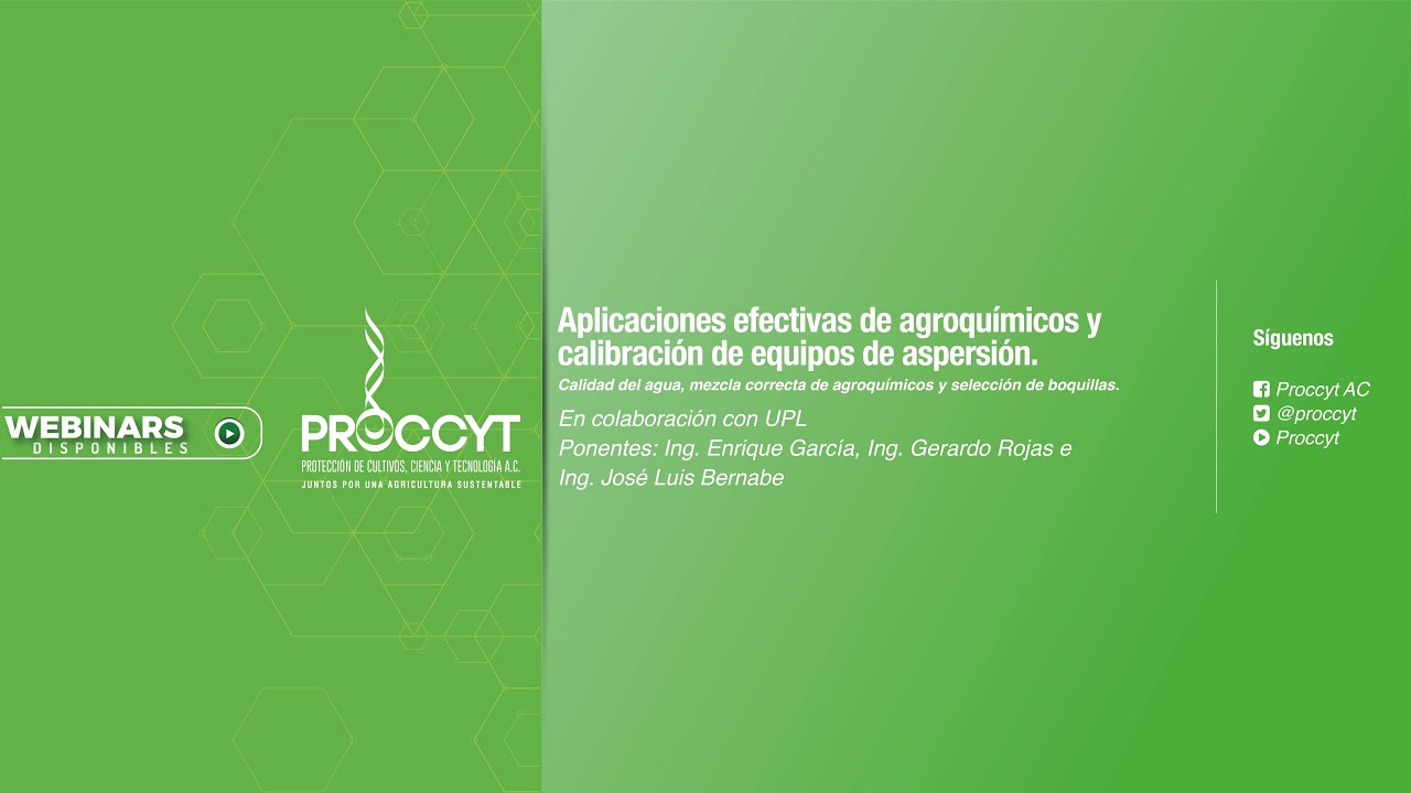 Webinar: Aplicaciones efectivas de agroquímicos y calibración de equipos de aspersión