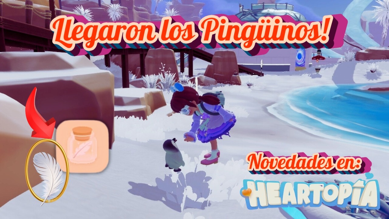 ¡Llegaron los Pingüinos a Heartopia! Seguimos la pista. #heartopia #heartopiacreatorteam