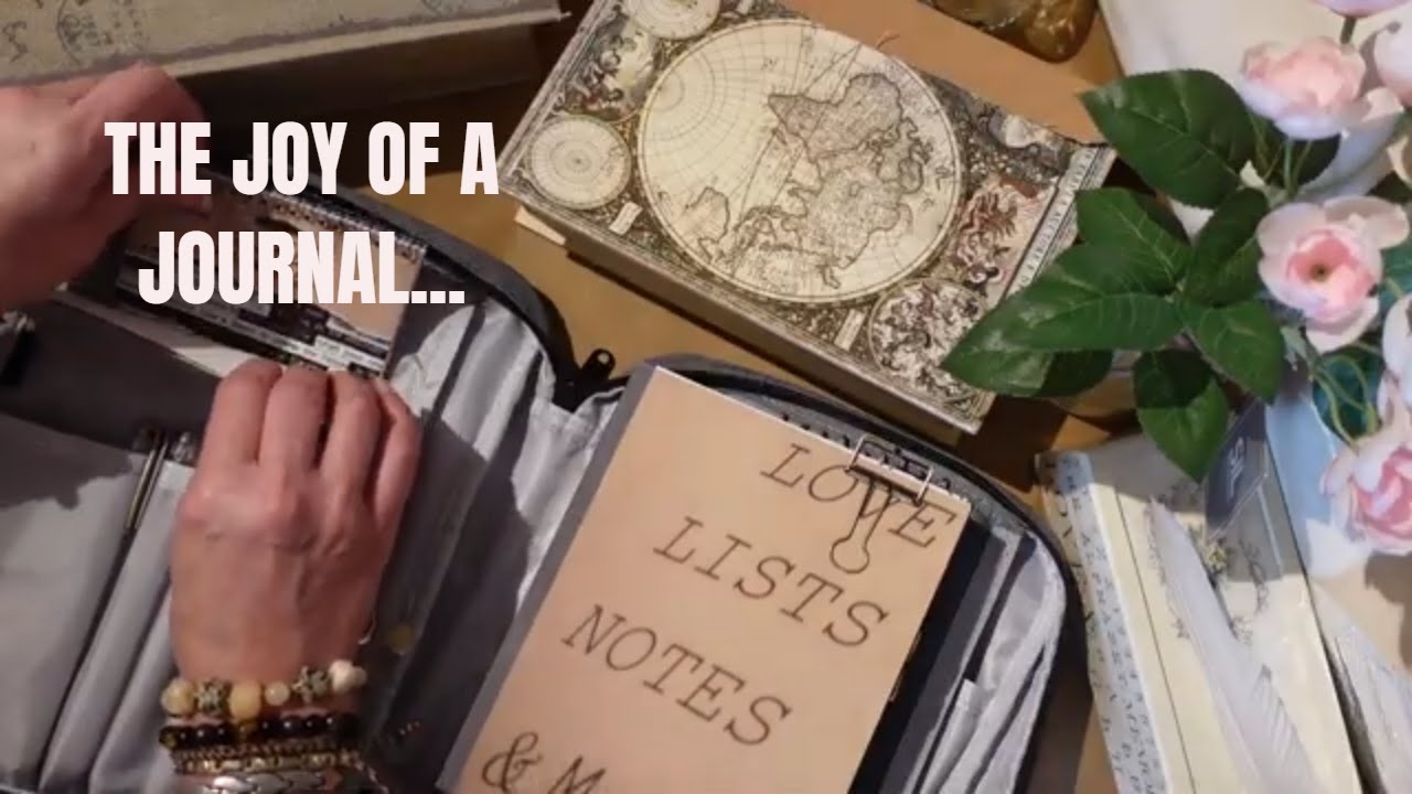 Resetting life with a beautiful journal & scrapbooking ~NT ASMR...with simply calming sounds ZZZzzz