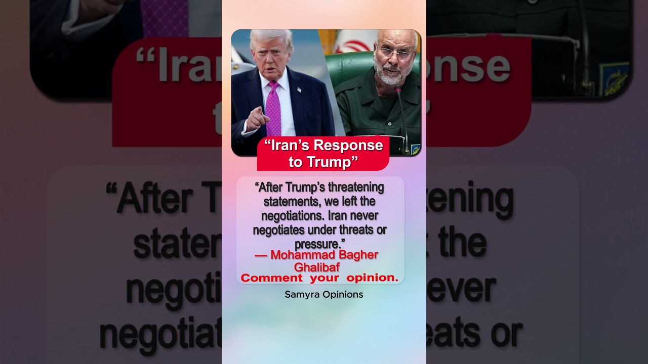 Trump&rsquo;s Pressure Backfires? Iran&rsquo;s Parliament Speaker Responds Strongly