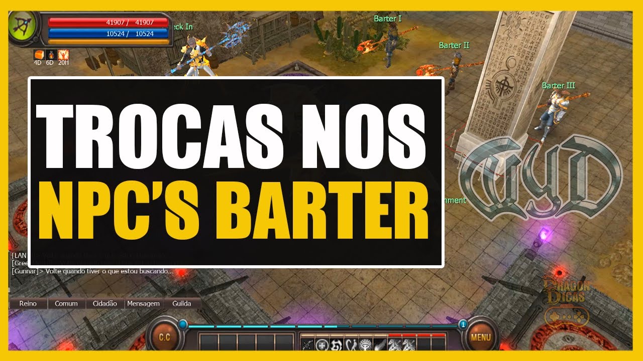 Trocas NPC'S Barter I, II e III no WYD GLOBAL