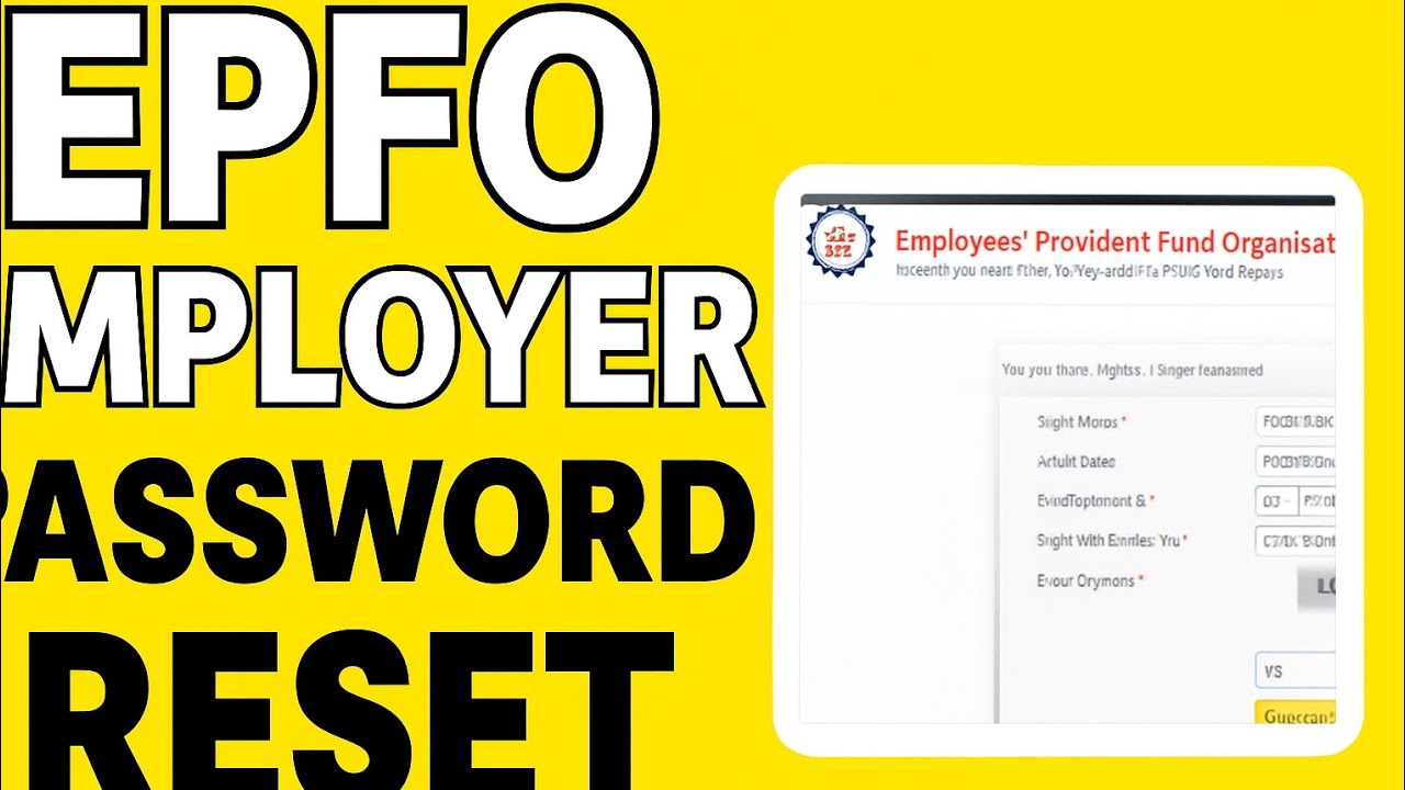 How to Reset EPFO Employer Login Password | Establishment Forgot Password 2025