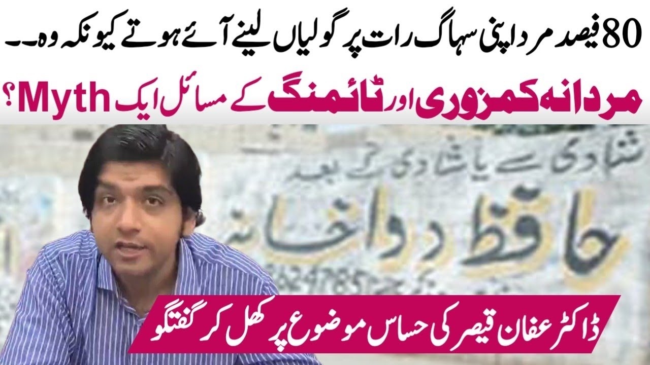 'Mardana Kamzori' - Dr. Affan Qaiser talks about a taboo topic