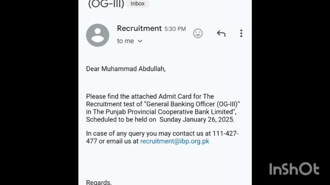 Admission Card Zarai Taraqiati Bank Limited OG-III/MCO 2026|| NIBAF Roll No Slip &Test Update#ztbl