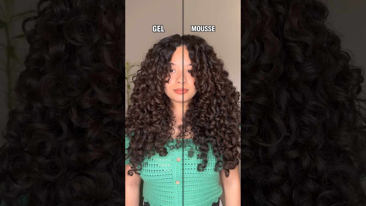 Гель против мусса для вьющихся волос #curlyhairroutine #curlyhairjourney #curls
