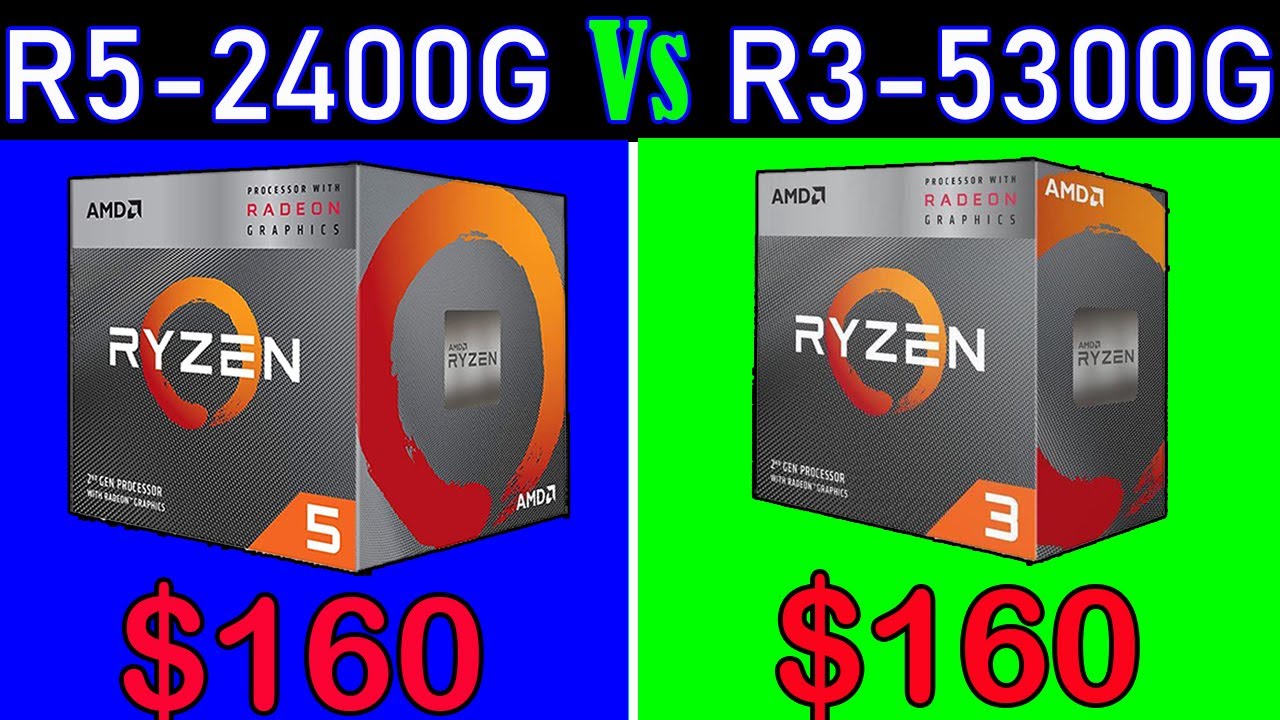 Ryzen 3-5300G Vs Ryzen 5-2400G  || 12 Game benchmark in 4K