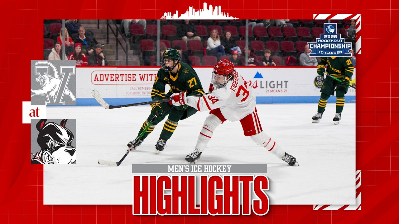 Highlights: Men's Ice Hockey vs. Vermont - Hockey East Opening Round (3/11/26)