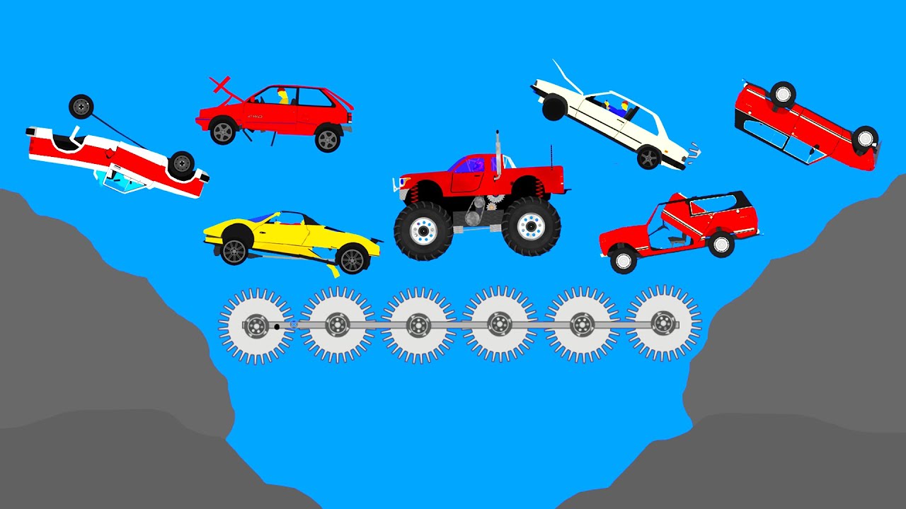 A LOT OF CARS CRASHES - EXTREME CAR DESTRUCTION PHUN ALGODOO