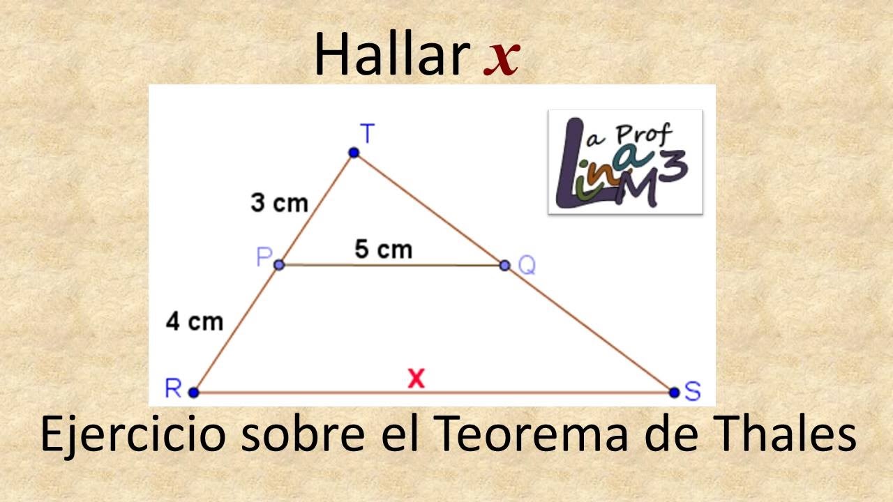 Teorema de Thales | Proporcionalidad | La Prof Lina M3