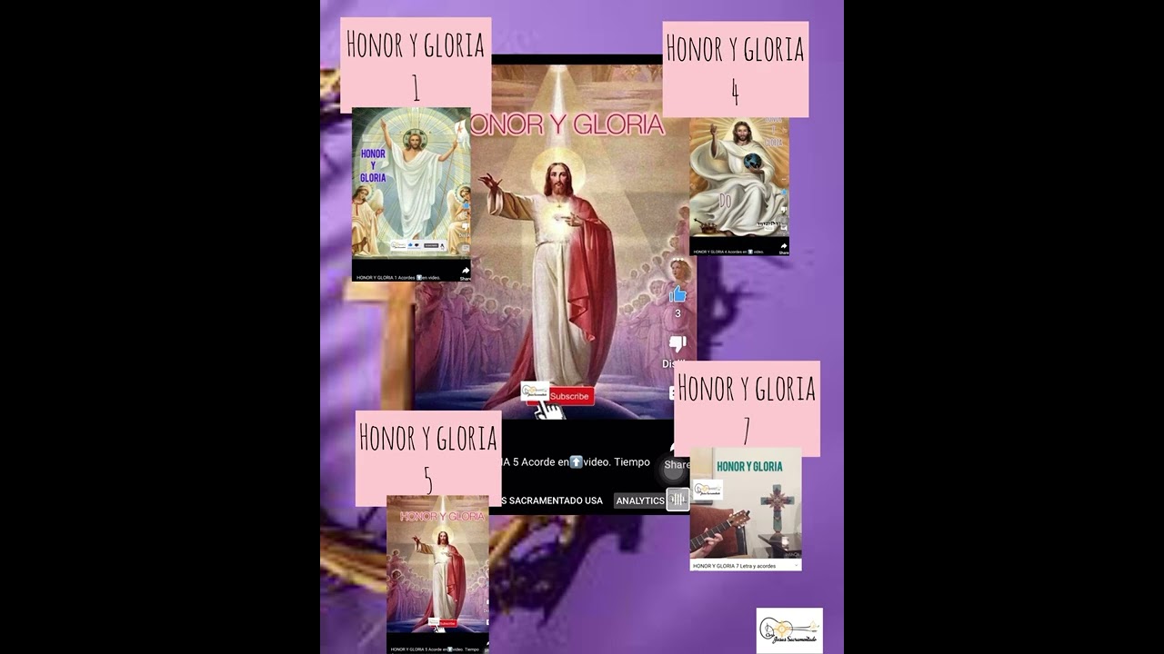 HONOR y GLORIA cuatro 4 opciones. Link y acordes ⬇️descripción. Aclamación cuaresma