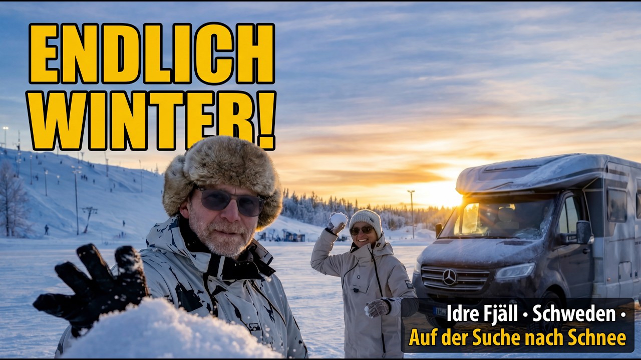 DEM WINTER ENTGEGEN - First Camp und Idre Fjäll Camping Renen