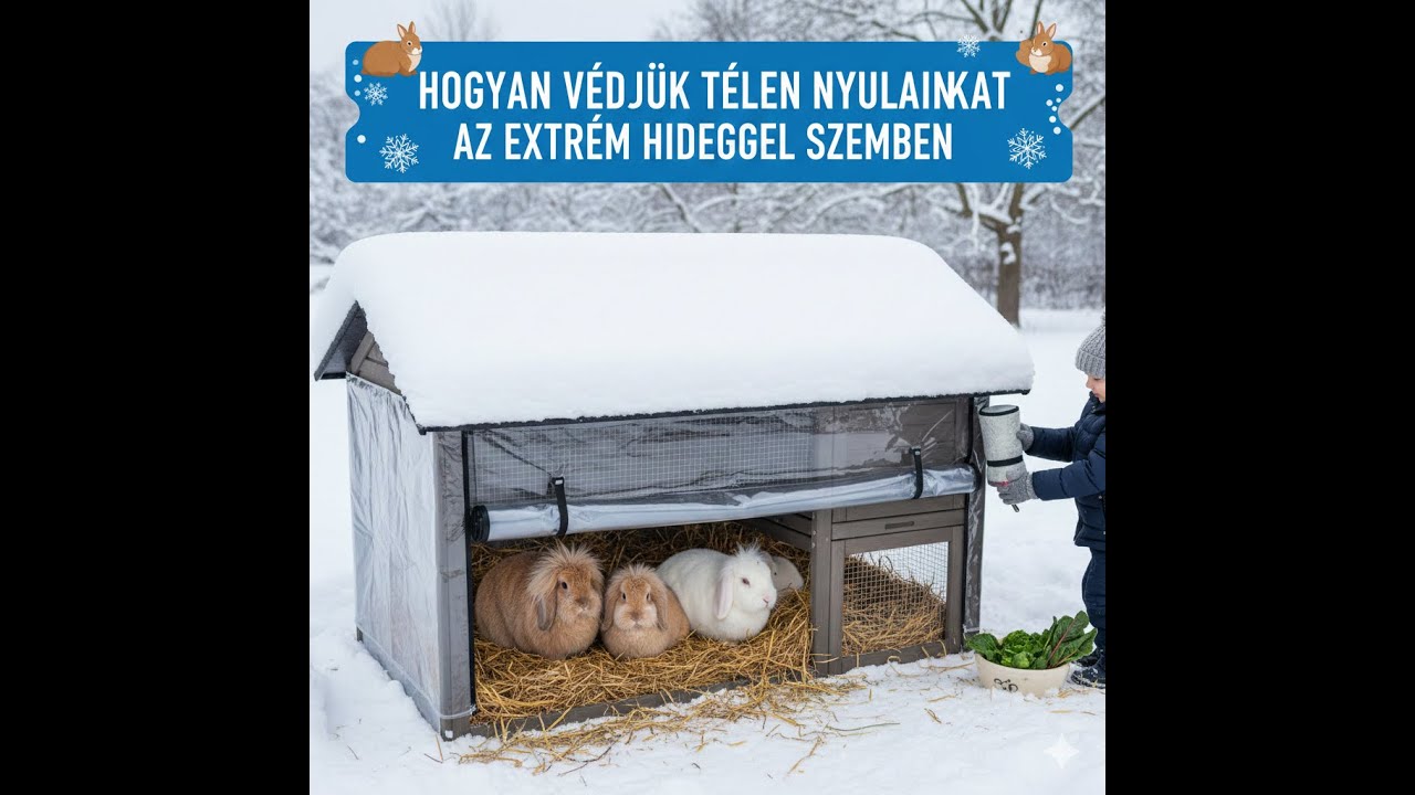 Hogyan védjük télen a nyulainkat az extrém hideggel szemben?