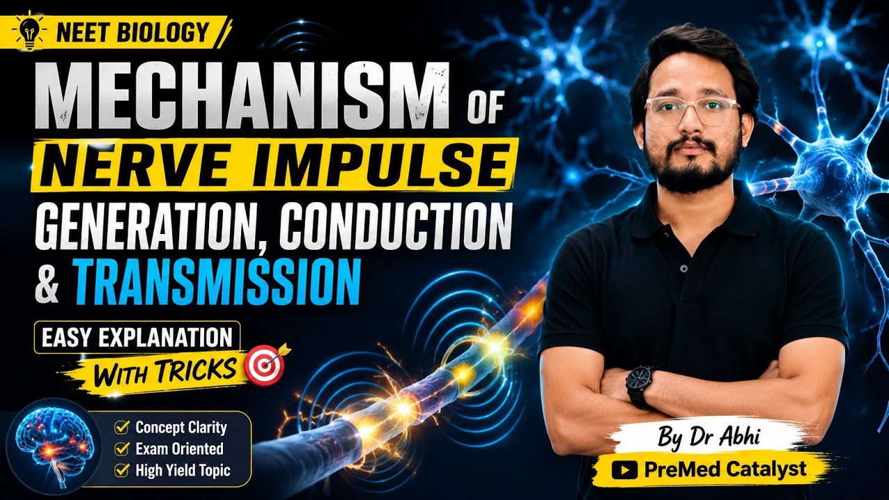 Nerve Impulse Generation, Conduction & Transmission in One Shot | Easy Tricks | Dr Abhi |