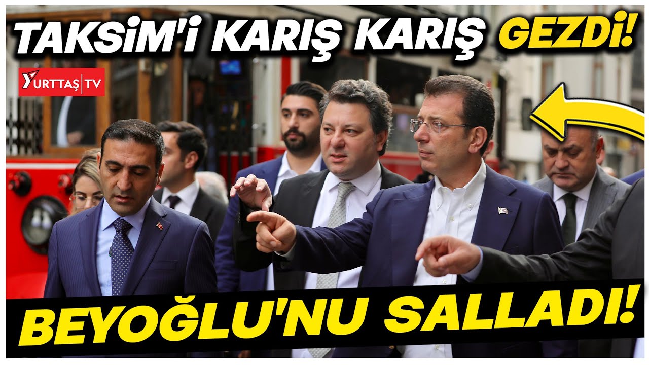 Ekrem İmamoğlu CHP'nin kazandığı Beyoğlu sokaklarını gezdi! Halk coşkuyla karşıladı!
