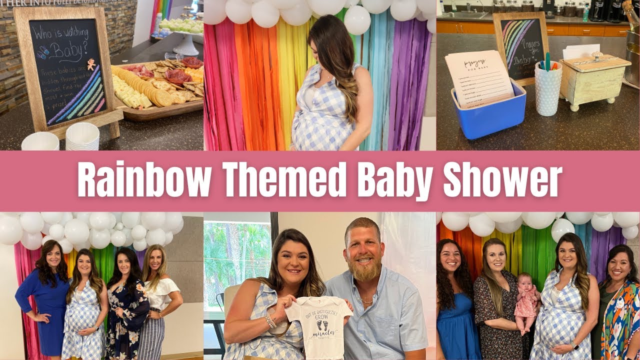 Rainbow Baby Shower Vlog 🌈 | Pregnant After Infertility & Loss