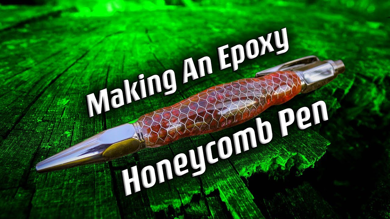 Making a Epoxy Aluminium Honeycomb Pen (4k)
