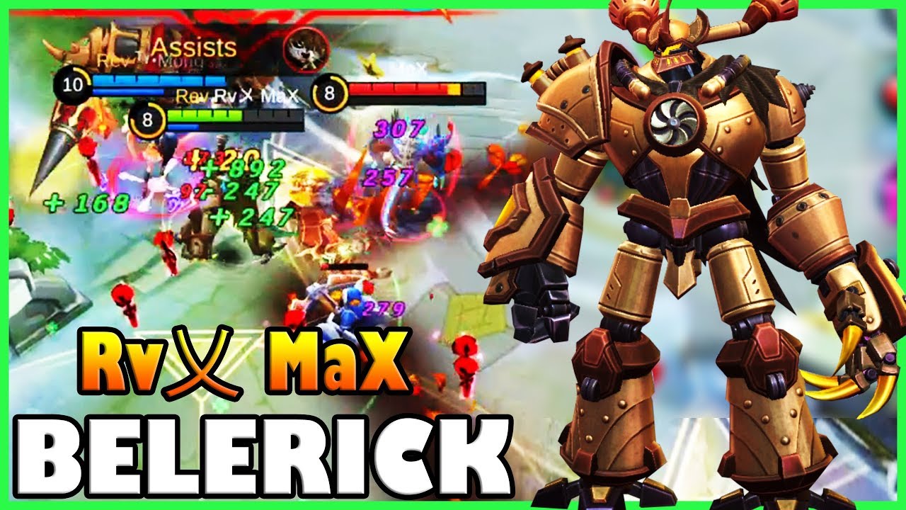 Insane Tanky, Reworked Belerick  Double Gameplay | Top 3 Global | Rv乂 MaX | Mobile Legends