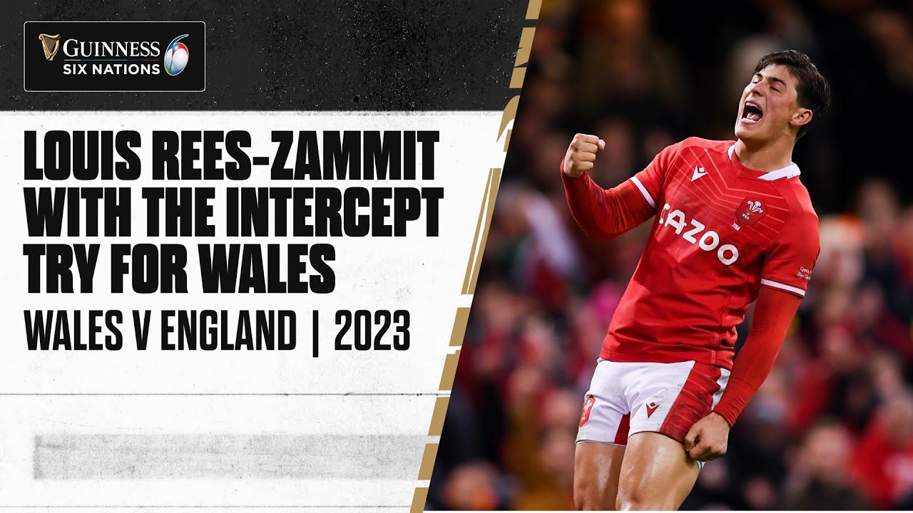ABSOLUTE LIGHTNING⚡️| Louis Rees-Zammitt with a brilliant intercept try