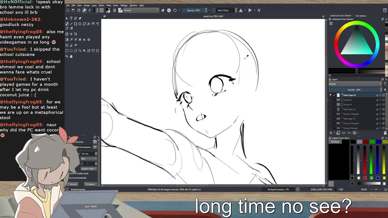 drawing while streaming to everybody