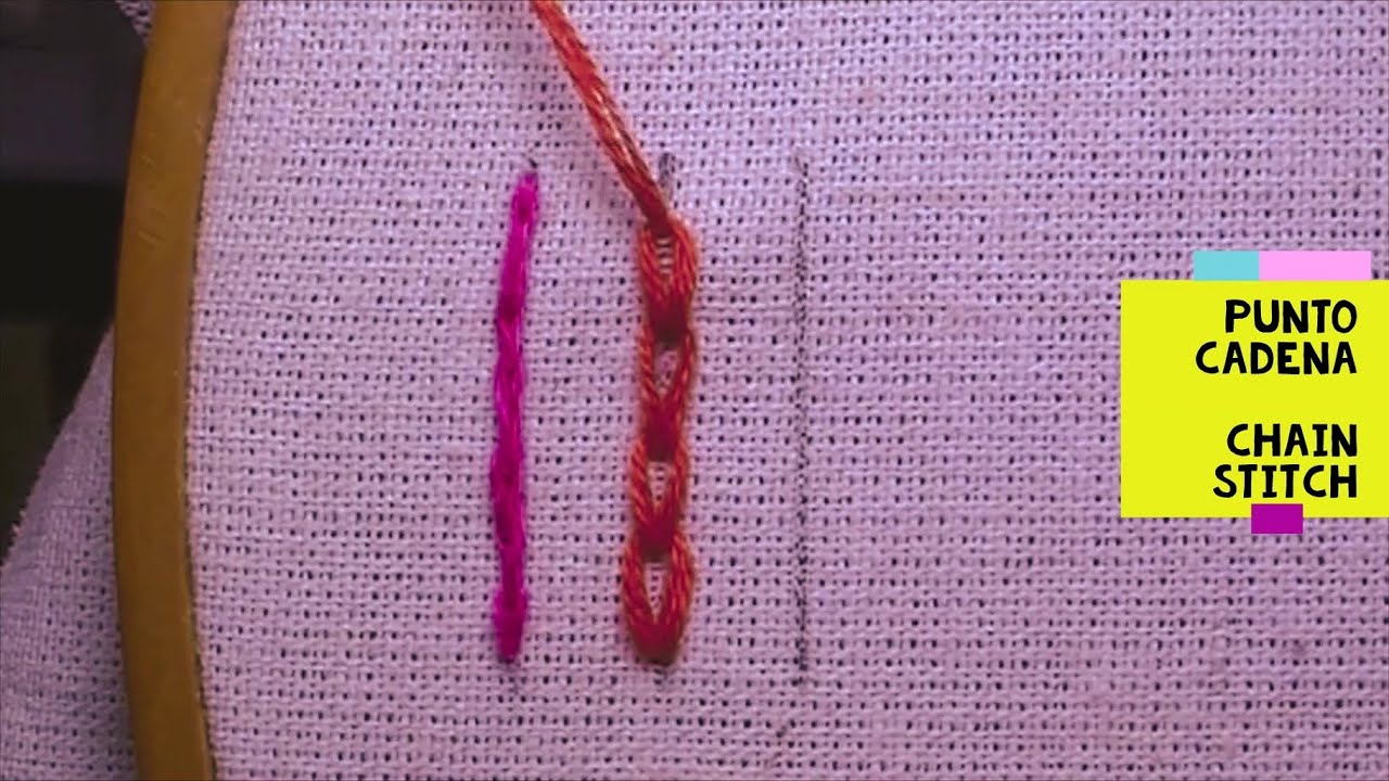 5)*PUNTO CADENA -CHAIN STITCH -POINT DE CHA&Icirc;NETTE -PONTO DE CADEIA*[Bordado a mano-Hand Embroidery]