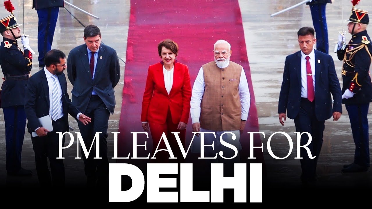 LIVE: PM Modi emplanes for Delhi