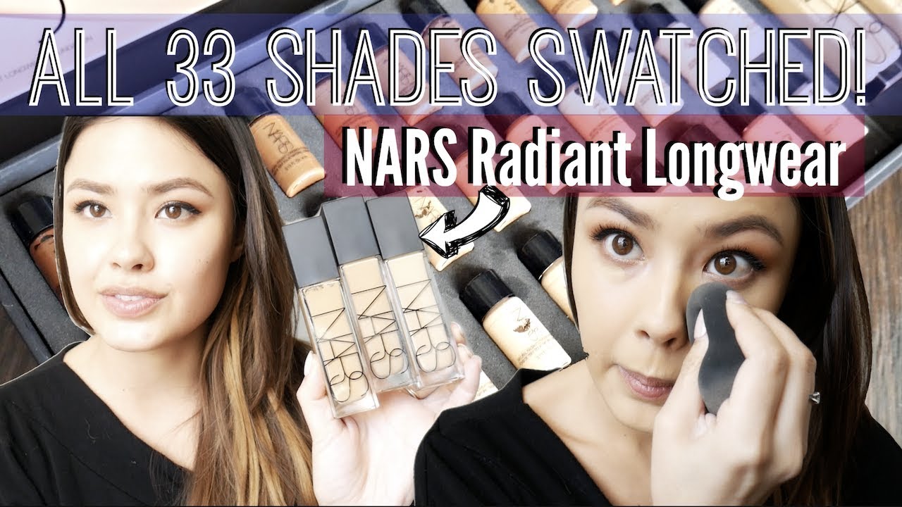 The NEW NARS Radiant Longwear Foundation Review | ALL 33 SHADES SWATCHED!