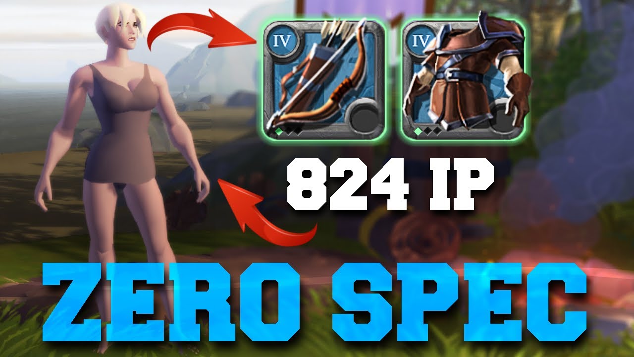 824 IP Solo PVP Bow | ZERO SPEC BUILD | Albion Online