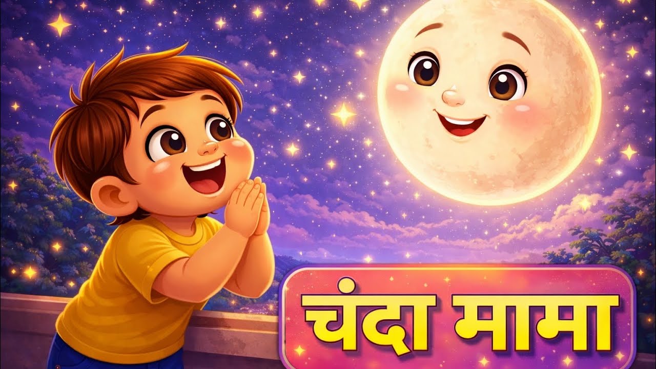 Chanda Mama Door Ke 🌙 | Hindi Rhymes for Kids | Fun Hindi Rhymes | Nursery Rhymes