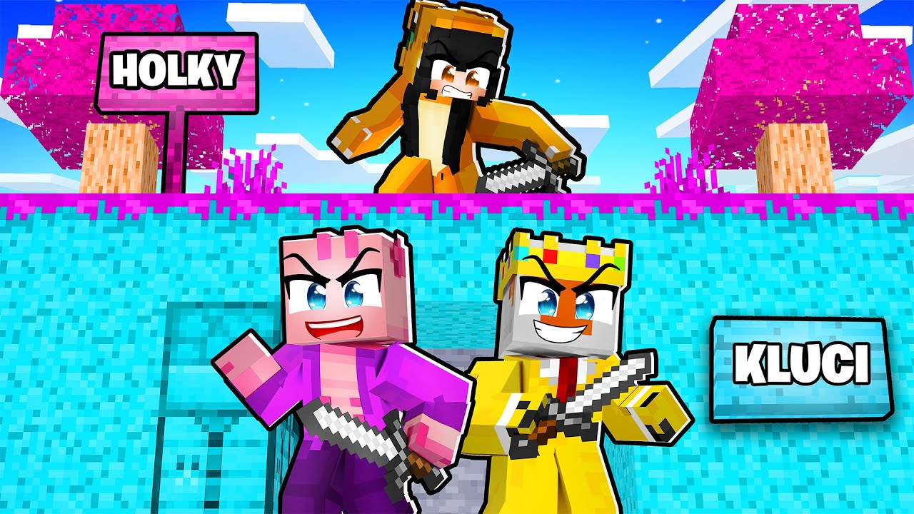HOLKY-LOVCI vs KLUCI-SPEEDRUNEŘI v Minecraftu!