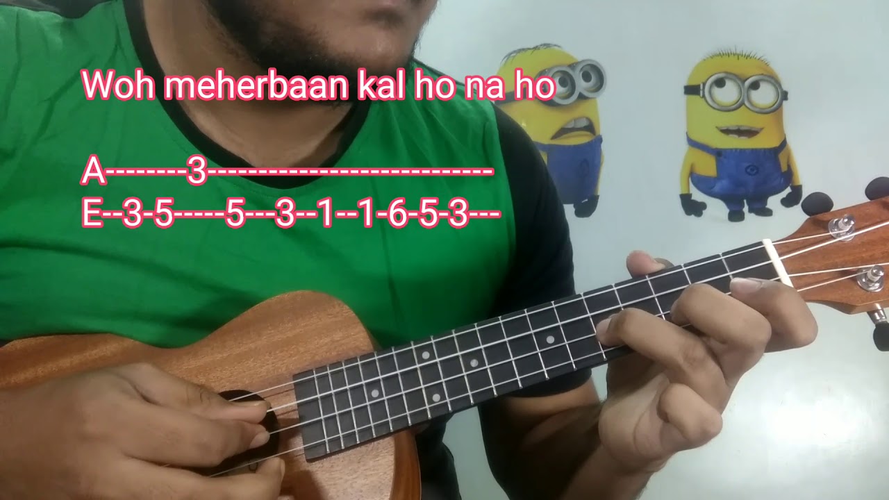Kal Ho Na Ho (Title Track) | Ukulele Tabs | Ukulele Lesson in Hindi | Full Tabs Lesson