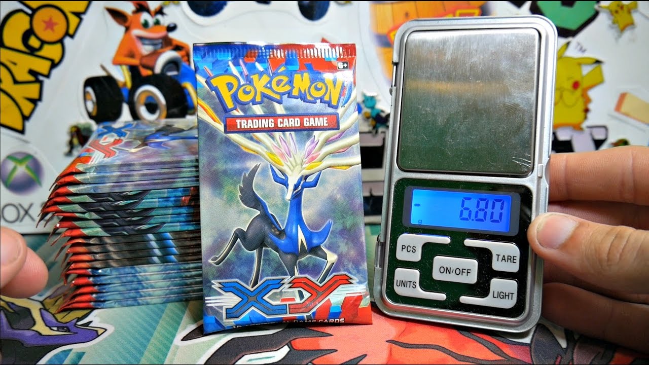 OMG OMG!! WEIGHING 18 POKEMON XY BASE SET BOOSTER PACKS!!! (EPIC PULLS)