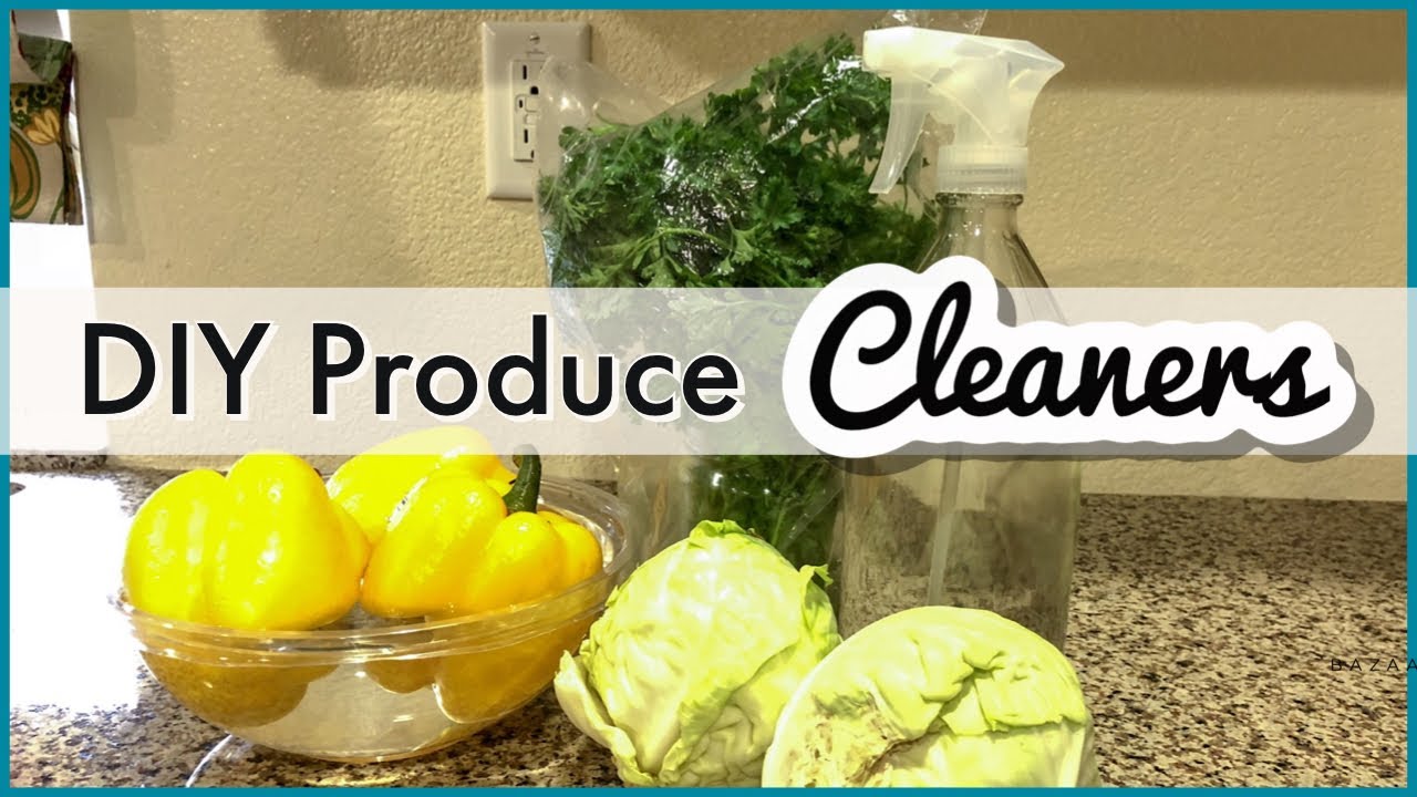 Stop Wasting Food!  Save Money & Keep Produce Fresh Longer - 2 DIY Cleaners That Remove Pesticides