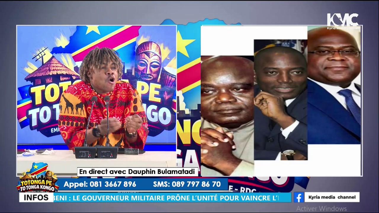 DAUPHIN BULAMATADI PARLE RD CONGO AVEC SES REALITES