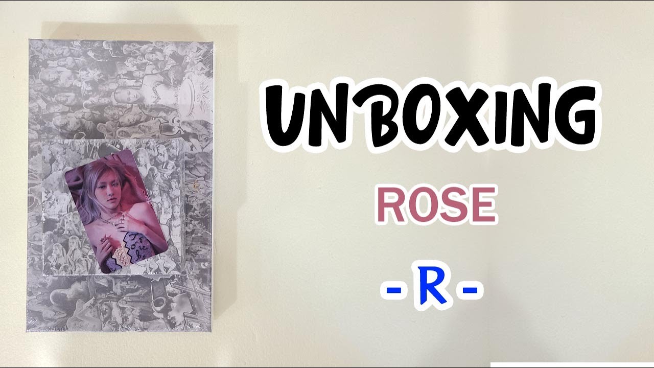 블랙핑크 로제 Rose First Single Album R Album & KIT