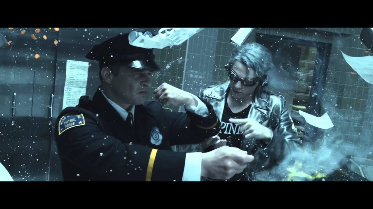 Quicksilver slow motion fight scene HD