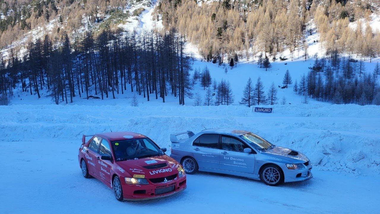 ICE DRIVING SCHOOL LIVIGNO - Mitsubishi Lancer EVO 8