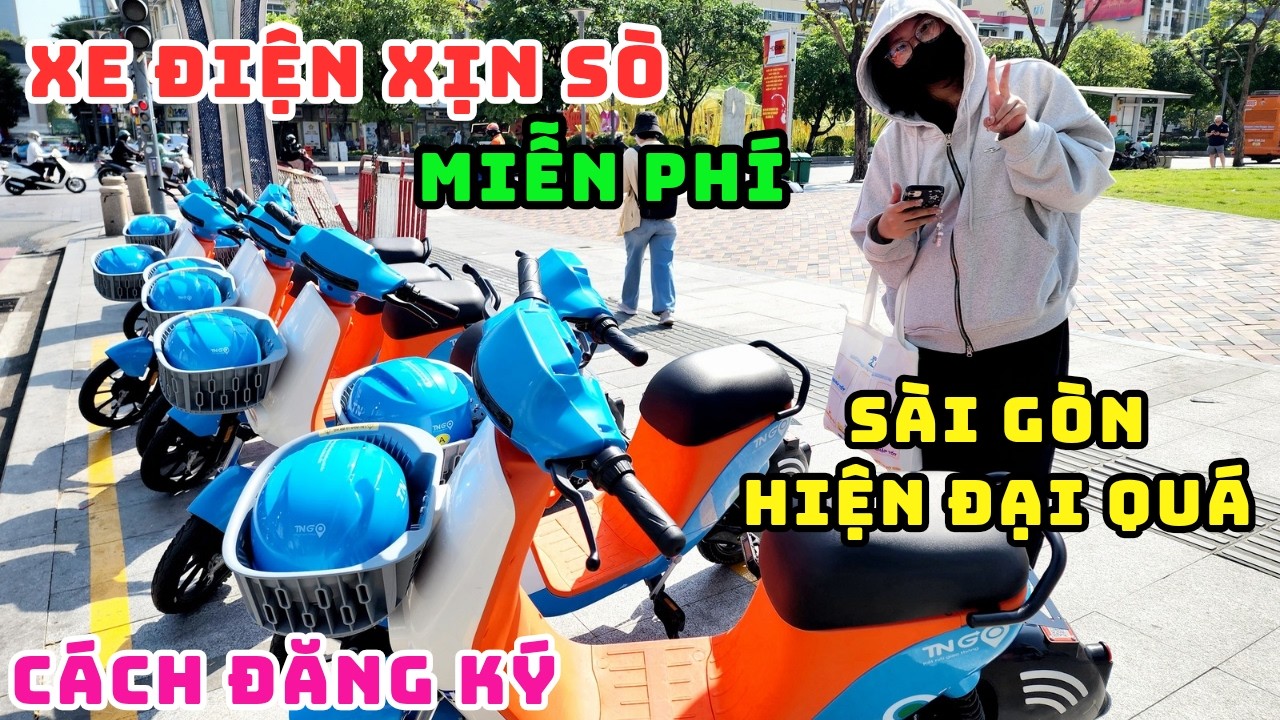 QUÁ TUYỆT VỜI! SÀI GÒN BẤT NGỜ TRANG BỊ HÀNG TRĂM XE ĐIỆN CHO NGƯỜI DÂN TRẢI NGHIỆM MIỄN PHÍ.