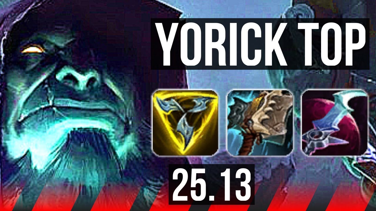YORICK vs YASUO (TOP) | 13/0/5, Legendary | KR Master | 25.13