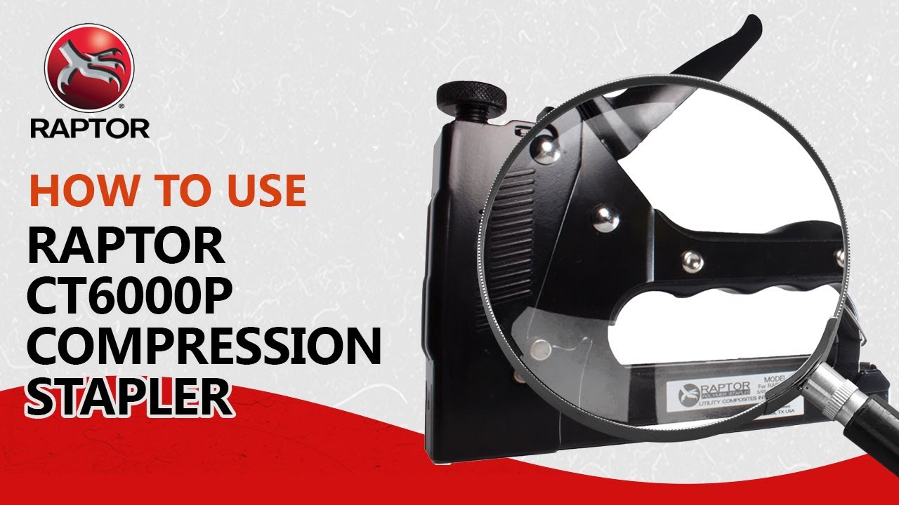 How to use Raptor CT6000P Compression Staplers video tutorial
