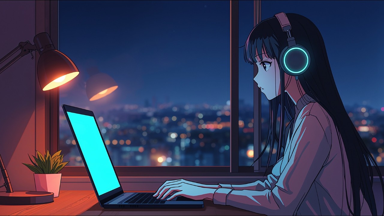 Lo Fi Midnight productivity mode 🌃  lofi beats for focus & flow