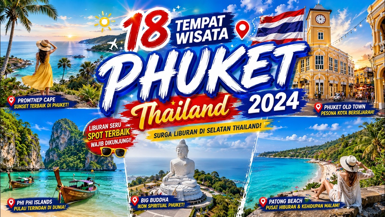 18 TEMPAT FAVORITE DAN HYPE PHUKET - THAILAND , WAJIB KAMU KUNJUNGI 2024