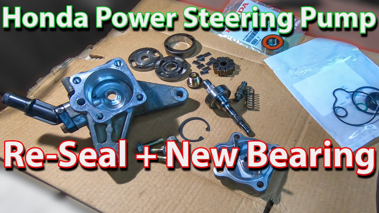 Honda Power Steering Pump Re-Seal & Bearing Replacement (90s & 2000s vehicles)
