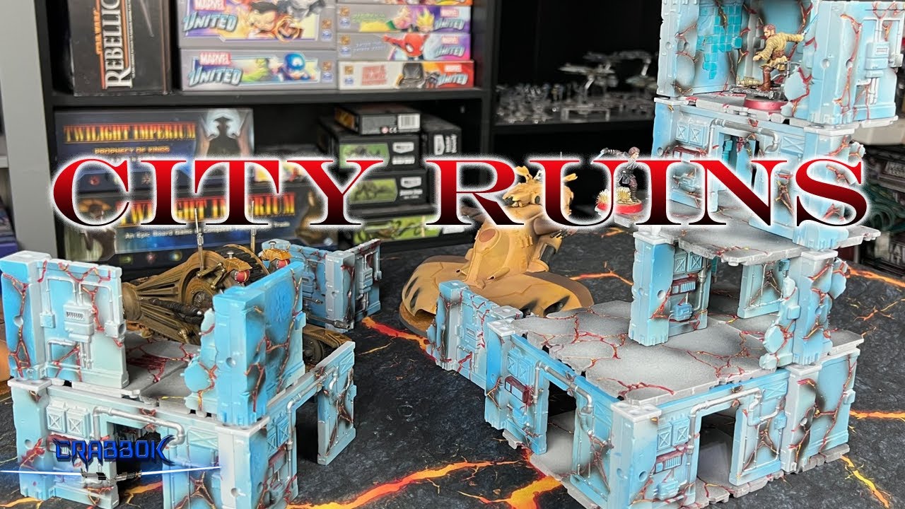 Rampart  Modular Terrain - City Ruins and Floors by Archon Studios - Kickstarter Preview